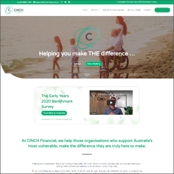 Cinch Finance Website Screenshot
